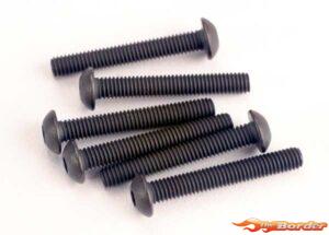 Traxxas 3x20mm Button-Head Screws Machine (Hex) (6) 2580