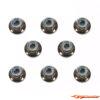 Tamiya 4mm Flange Lock Nut - Black / 8pcs 54642