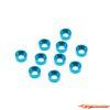 Yeah Racing Alu M3 Flat Head Countersunk Washer Shim 10pcs Blue YA-0656BU - Afbeelding 2