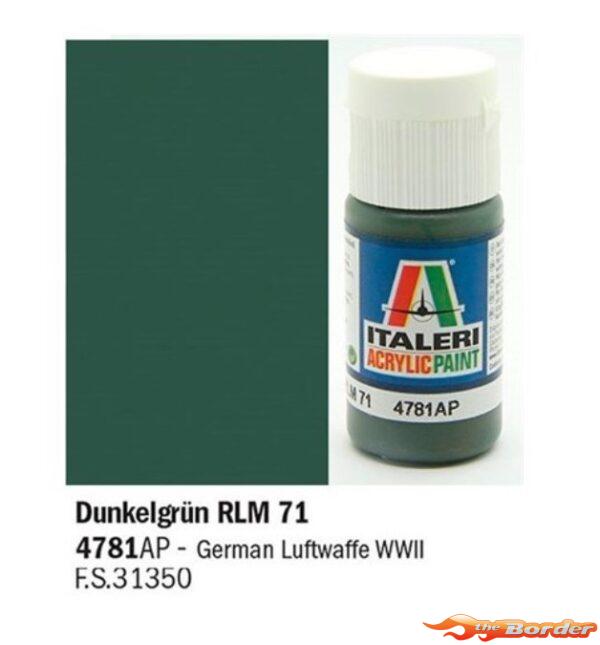 Italeri Dunkelgrun RLM 71 - Acrylic Paint 4781AP