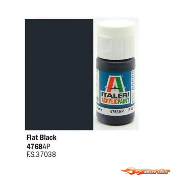 Italeri Flat Black - Acrylic Paint 4768AP