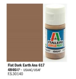 Italeri Flat Dark Earth Ana 617 - Acrylic Paint 4846AP