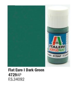 Italeri Flat Euro 1 Dark Green - Acrylic Paint 4729AP