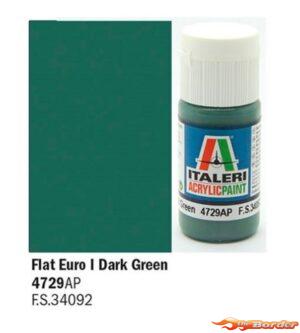 Italeri Flat Euro 1 Dark Green - Acrylic Paint 4729AP