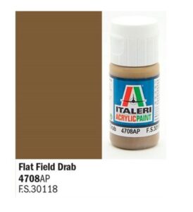 Italeri Flat Field Drab - Acrylic Paint 4708AP