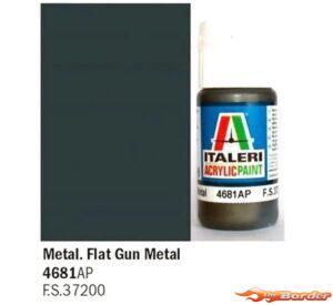 Italeri Flat Gun Metal - Acrylic Paint 4681AP