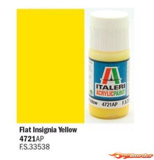 Italeri Flat Insignia Yellow - Acrylic Paint 4721AP