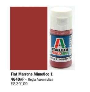 Italeri Flat Marrone Mimetico 1 - Acrylic Paint 4640AP