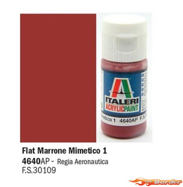 Italeri Flat Marrone Mimetico 1 - Acrylic Paint 4640AP