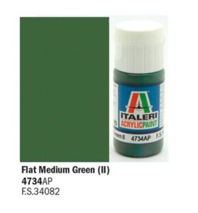 Italeri Flat Medium Green 2 - Acrylic Paint 4734AP