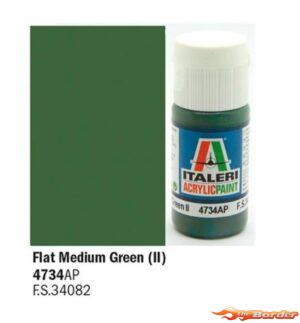 Italeri Flat Medium Green 2 - Acrylic Paint 4734AP