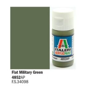 Italeri Flat Military Green - Acrylic Paint 4852AP