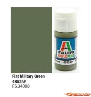 Italeri Flat Military Green - Acrylic Paint 4852AP