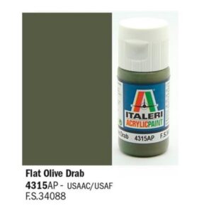 Italeri Flat Olive Drab - Acrylic Paint IT-4315AP