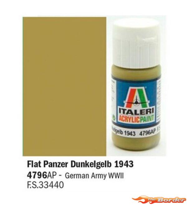 Italeri Flat Panzer Dunkelgelb 1943 - Acrylic Paint 4796AP