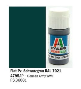 Italeri Flat Pz. Schwarzgrau RAL 7021 - Acrylic Paint 4795AP