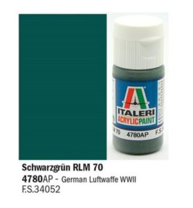 Italeri Schwarzgrun RLM 70 - Acrylic Paint 4780AP