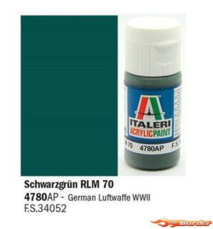 Italeri Schwarzgrun RLM 70 - Acrylic Paint 4780AP