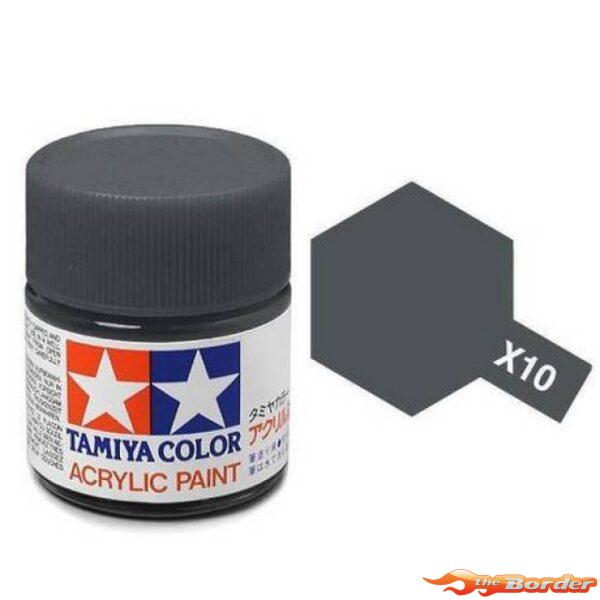 Tamiya Acrylic X-10 Gun Metal - 23ml Bottle 81010