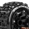 Louise RC ST-Pioneer Traxxas E-Revo & Summit 1/16 Tires - Wheels Black Glued LR-T3278SB