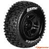 LouiseRC SC-Pioneer Traxxas Slash Tires - 2WD Front Wheels Soft Black Glued LR-T3148SBTF