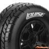 LouiseRC SC-Rocket Traxxas Slash Tires - 2WD Front Wheels Soft Black Glued LR-T3154SBTF