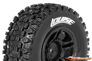 LouiseRC SC-Uphill Traxxas Slash Tires - 2WD Front Wheels Soft Black Glued LR-T3223SBTF