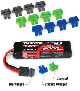 Traxxas Battery charge indicators (green (4) blue (4) grey (4)) 2943