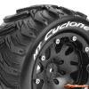 LouiseRC MT-Cyclone MFT Stampede/Rustler Rear Tire Soft - 0 Offset Beadlock - Black LR-T3310SB