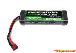 Absima 3600mAh 6-Cell 7.2V T-Plug (Deans) NiMH Battery 4100011