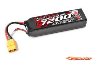 Corally Sport Racing 50C 7200mAh 3S 11.1V XT-90 Semi-Soft Case C-49237-X