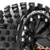 LouiseRC ST-Rock Traxxas Stampede/Rustler Tires - 2WD Rear Wheels Black Glued LR-T3273SB