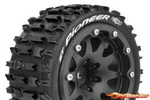 LouiseRC ST-Pioneer MFT 2WD F 4WD F/R Tire Soft - 1/2 Offset Beadlock - Black LR-T3312SBH