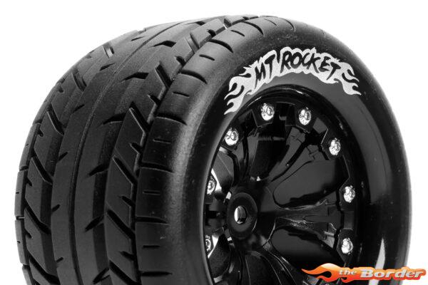 LouiseRC MT-Rocket Traxxas Stampede - 2WD Rear Wheels Black Glued LR-T3201SB