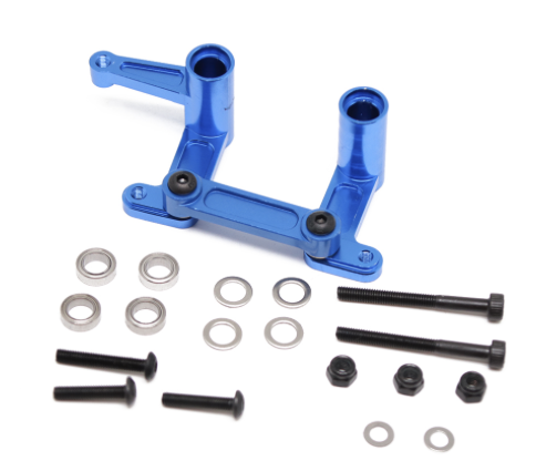 BRP Traxxas 2WD1/10 Aluminum Steering Bellcranks & Drag Link Blue 20015 