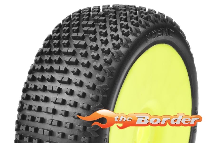 Captic Racing - KOSMIC - 1/8 Buggy Tires CR-2 (Medium-Soft) Yellow (2Pcs) CT-15001-2-Y