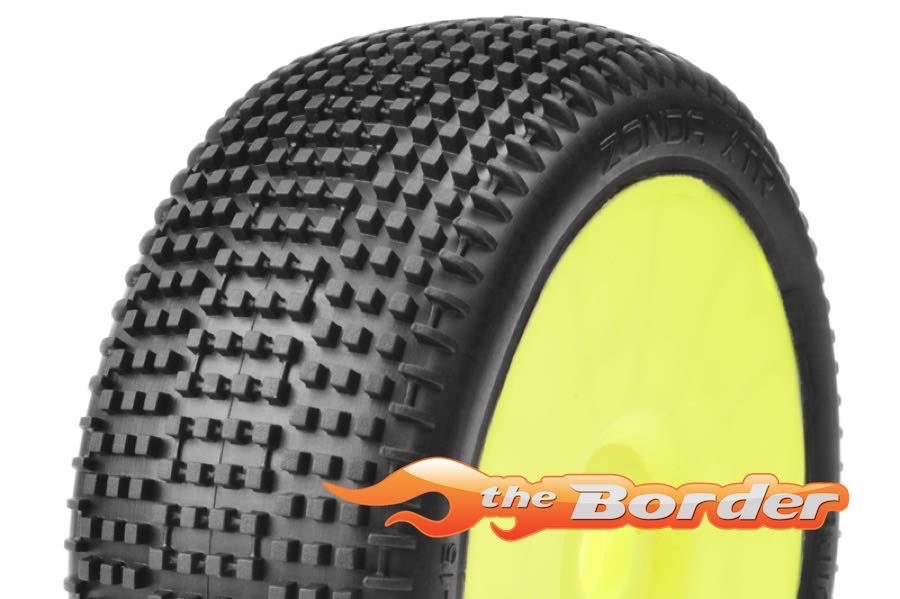 Captic Racing - ZONDA XTR - 1/8 Buggy Tires CR-3 (Soft) Yellow (2Pcs) CT-15003-3-Y