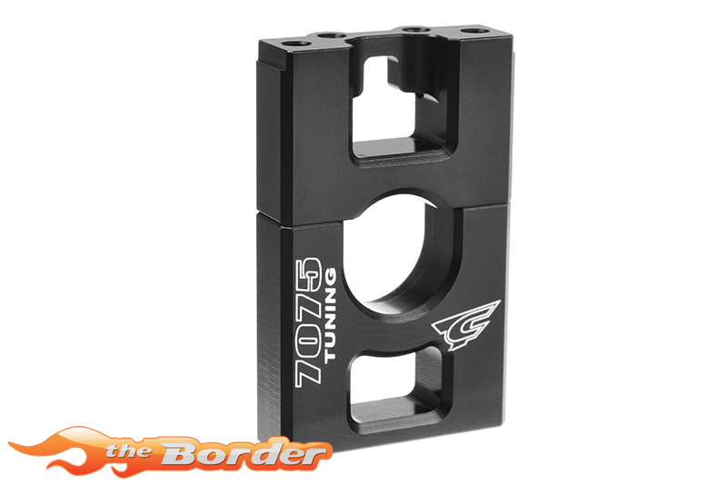 Corally Center Diff Bulkhead - 7075 T6 Black Alu C-00180-832