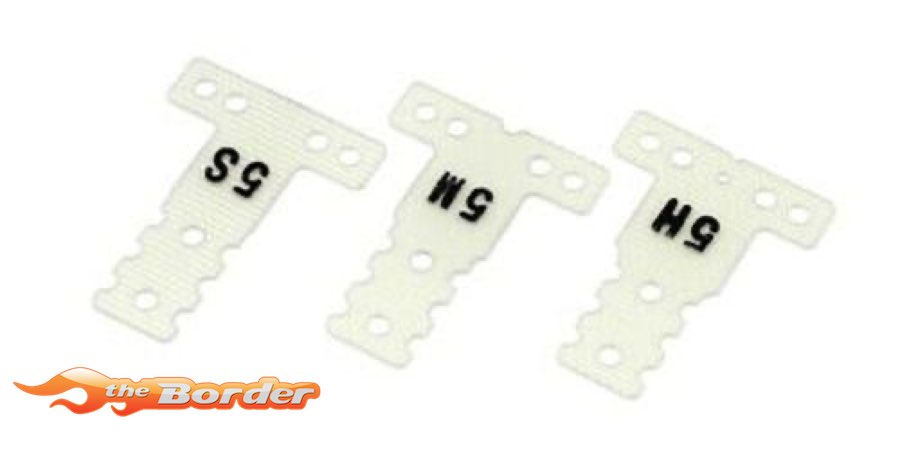 Kyosho MZW437H FRP RearSus.Plate (0.5 Hard/3pcs/MR03MM/LM/MM2) mzw437H