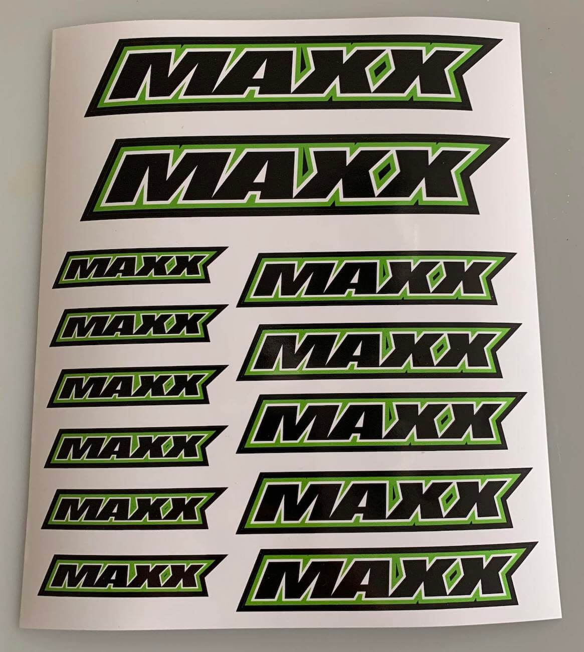 Maxx Logo Sticker - Groen BRPD1038