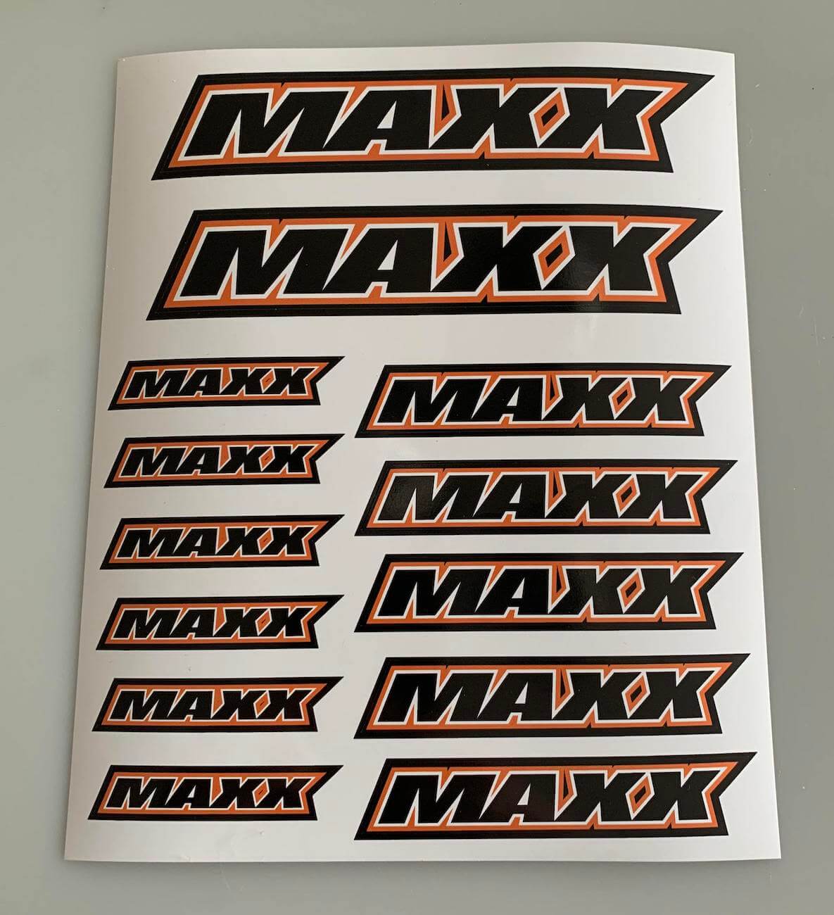 Maxx Logo Sticker - Oranje BRPD1036