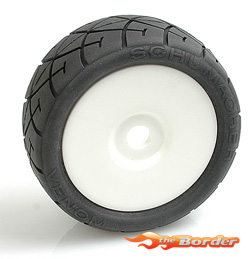 Schumacher Venom 114 Road Tyre - 1/8th (Preglued) (pair) U6732