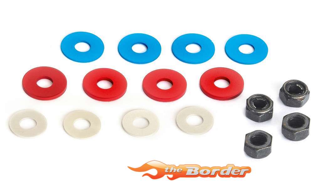 Tamiya 4mm Hard Lock-Nut & Spacer Set 53448