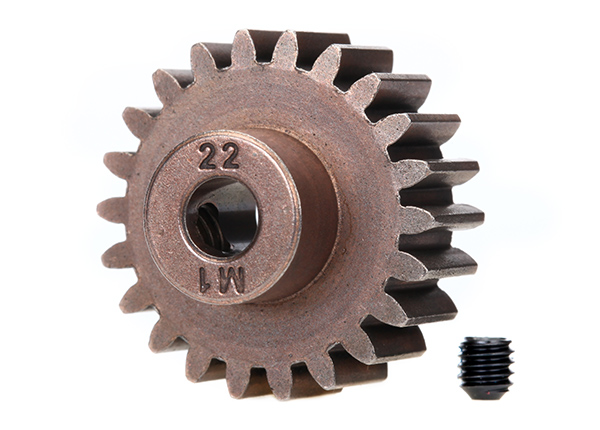 Traxxas Gear, 22-T pinion (1.0 metric pitch) (fits 5mm shaft) TRX6495X