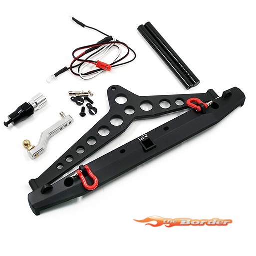 Description:  This is a new series of machined aluminum chassis mounted bumpers for SCX10, SCX10 II and Traxxas's TRX-4 from Yeah Racing, protect your chassis when you flip over as the bumper is pointed outwards. This product will fulfill your need for ev