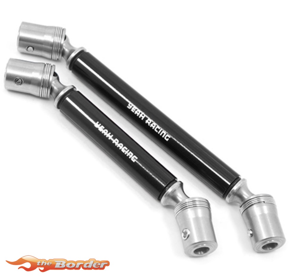 Yeah Racing Stainless Steel Front & Rear Center Shaft Set BLACK For Traxxas TRX-4 trx4-015BK