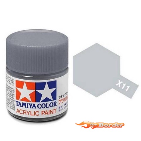 Tamiya Acrylic X-12 Chrome Silver - 23ml Bottle 81011