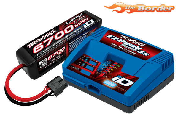 Traxxas Batter/Charger Completer Pack (4S 75W Charger & 6700mAh 4S LiPo) 2998G