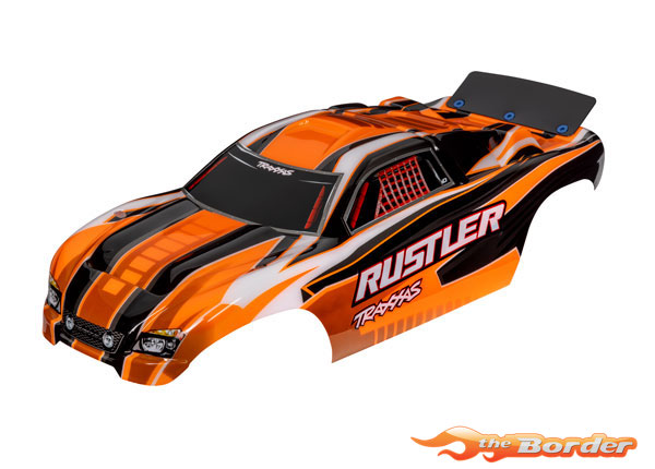 Traxxas Rustler Body - Oranje (Painted w/Wing) 3750T