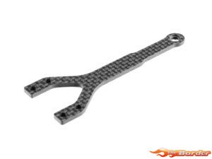 XRAY X4F'24 Graphite Upper Deck Split Front 2.0mm 301081